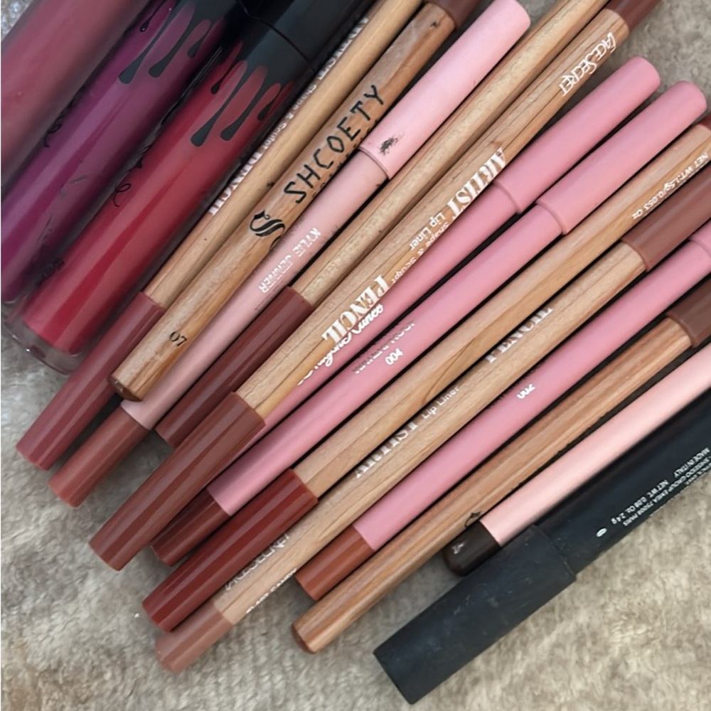 Assorted Lip Liners and Lipsticks